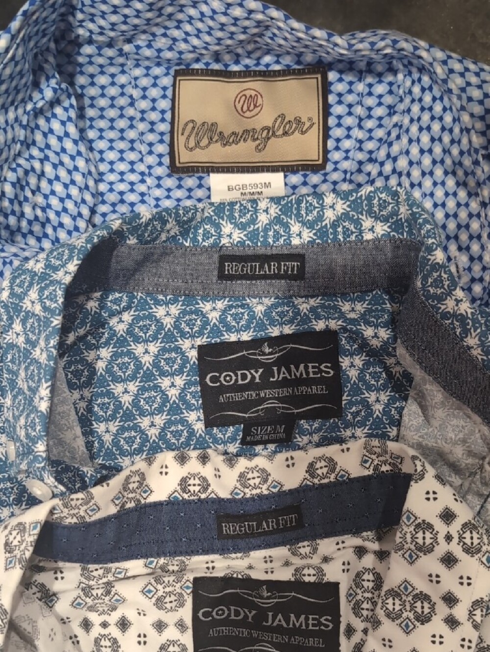 Cody James & Wrangler Boys Size M Western Button Up Shirts - Picture 2 of 2
